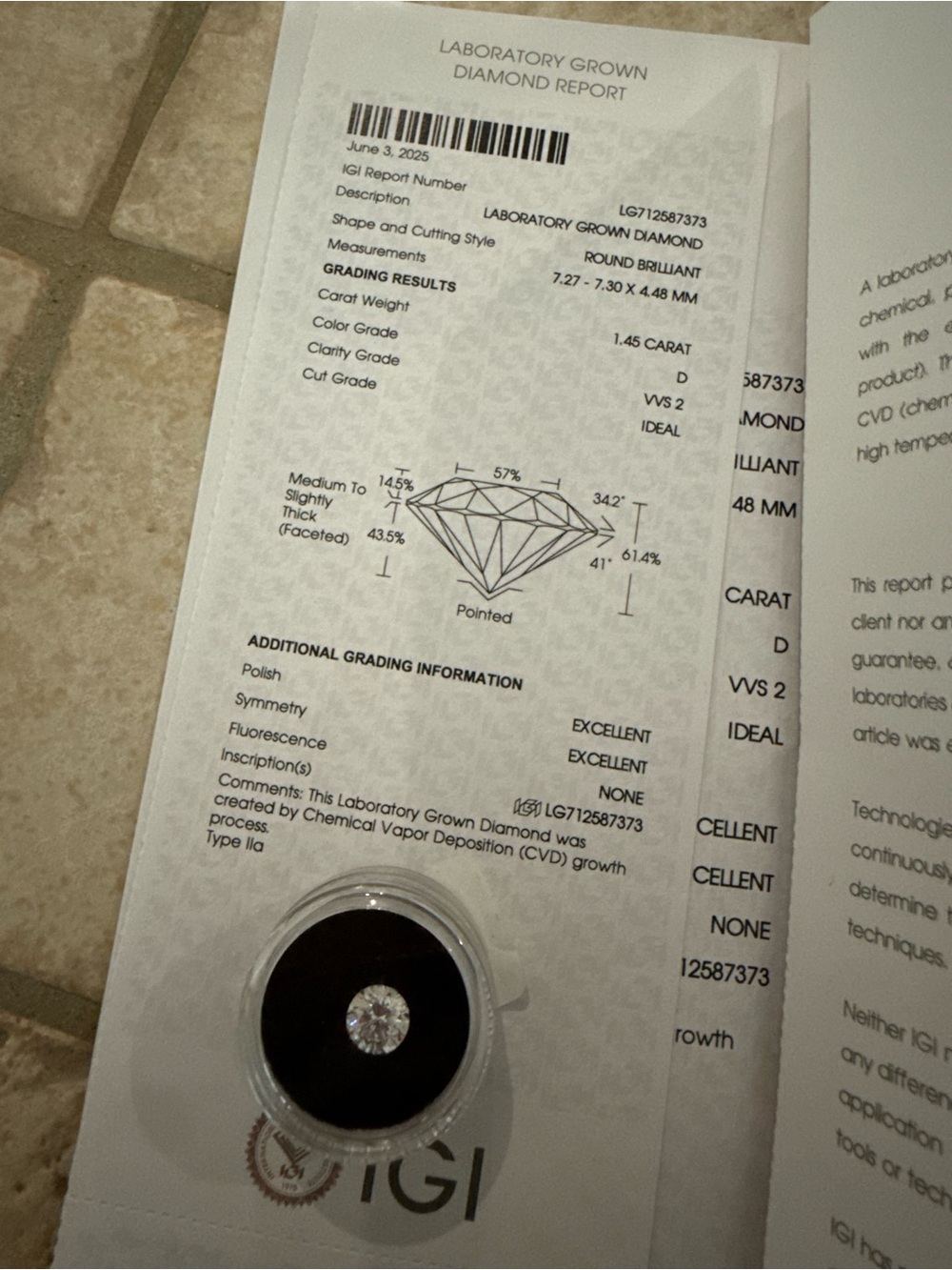 Round Lab-Grown Diamond Solitaire